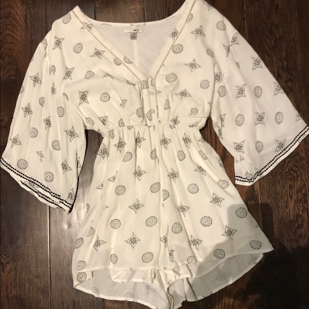 Black & White Romper